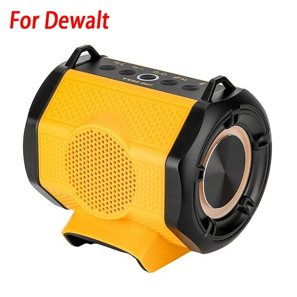 Altavoz Bluetooth Inalámbrico Reproductor MP3 Altavoz Amplificador para Makita/Dewalt/Milwaukee/Bosch Batería Li-ion de 18V 20V