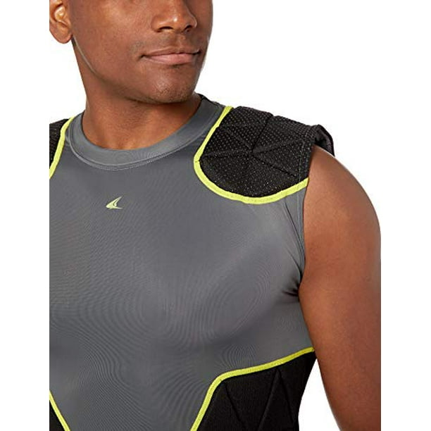 Tri-Flex Padded Sleeveless Football Compression Shirt with Integrated Cushion System - Walmart.com