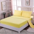 thumbnail image 5 of Yellow 1 Person 100% Cotton Flat Sheet 200X230 Cm-Cotton Bed Sheets, No Elastic Band, 5 of 5