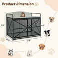 thumbnail image 2 of YIYADO Medium to large dog cage, 42.8-inch reinforced luxury dog villa, home dog house, Gray, 2 of 6