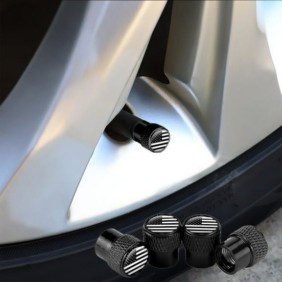 HHGBAD Aluminum Alloy Wheel Caps | Tire Protection | Stylish Stripe Design | Universal Fit