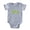 Heather Gray, variant on CafePress - Tr_Hairycaterpillar Gr - Cute Infant Baby Football Bodysuit