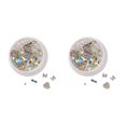 thumbnail image 1 of maskred 1/2/3/5 Art Crystal Flower Shining Rhinestone Pearl Sequin Rhinestone Manicure Decoration No.4 2PCS, 1 of 6