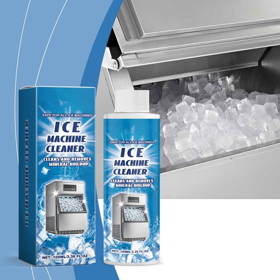Ice Machine Cleaner, Countertop Ice Maker Cleaner, Portable Nugget Ice Makers, Remove Hard Water Buildup, Deep Cleaning, Multicolor