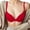Red, variant on Women Casual Solid Color Triangle Cup No Steel Ring Bra Comfortable Light And Back Underwear Super Push up Bra Stretchy Sports Bras for Women Extra Large Bras