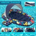 YiaNXan 3 in 1 Inflatable Lounger Float with Sun Shade Canopy Extra