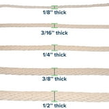 Paracord Planet Solid Braid Cotton Rope - 1/8, 3/16, 1/4, 3/8, & 1/2 ...