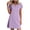 Purple, variant on SOOMLON Short Summer Dresses for Women Plus Size Slit Neck Petal Sleeve Mini Dress Ruched Sundress Vacation Dresses