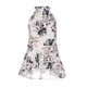 thumbnail image 4 of Vestidos de verano para mujer Tirantes con cordones Ajustar el dobladillo con volantes inferior Sin mangas Vestido de fiesta con lazo Mini vestido Pompotops qyievc1451, 4 of 9