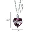 thumbnail image 3 of Cremation Urn Necklace for Ashes "With Beautiful Gift Box" Urn Pendant Memorial Keepsake Cremation Jewelry (Purple), 3 of 4