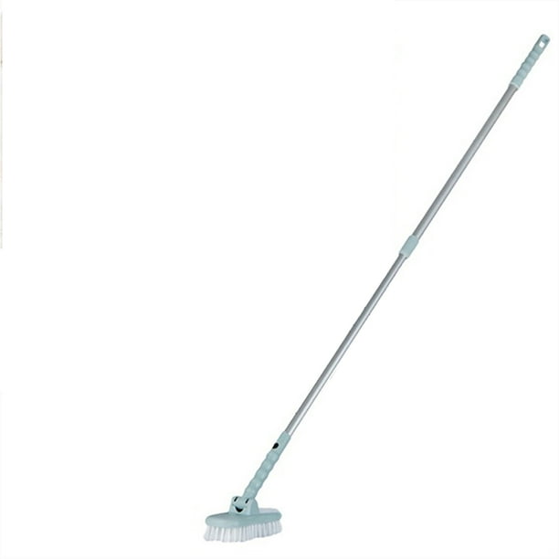 Floor Scrub Brush with Adjustable Shaped Broom Long Handle for Bathroo -  gethomesolution