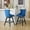 1#Blue,Wood+Fabric, variant on Dining Room Seating Swivel Velvet Barstools with Button Tufted Decoration and Wooden Legs, and Chrome Nailhead Trim, Leisure Style Bar Chairs,Bar stools, Set of 2 (Blue),SW1860BL,Kitchen Dining Chair