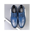 thumbnail image 7 of GENILU Mens Lightweight Glossy Oxfords Classic Dress Shoes Party Round Toe Oxford Shoe Blue 43, 7 of 7