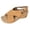 Brown, variant on Slingabck Wedge Sandals for Women Hollow out Leather Peep Toe Orthopedic Walking Shoes Fashion Wedges Heels Brown Size 9.5