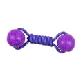 thumbnail image 2 of Pelota de cuerda para perros, juguete interactivo de entrenamiento resistente a las mordeduras Púrpura, 2 of 9
