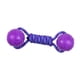 thumbnail image 2 of Pelota de entrenamiento para perros con cuerda, juguete masticable para mascotas, juguete interactivo para hacer ejercicio y entretener. Púrpura, 2 of 9