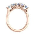 thumbnail image 2 of 1 Carat (ctw) 5-Stone Diamond Wedding Band Ring in 10K Rose Gold (Ring Size 5.5), 2 of 5