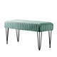 thumbnail image 4 of HOME SOFT THINGS OTOMAN/TABURETE SUPER SUAVE DE PIEL SINTÉTICA. OTOMAN TAPIZADO PARA REPOSAPIÉS CON PATAS DE METAL NEGRO Y ASIENTO ACOLCHADO. 116X40X55CM, EDÉN, 4 of 5