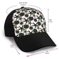 thumbnail image 2 of Yiaed Sea ​​Urchin Print Baseball Cap Dad Hat Polo Style Plain Blank Adjustable Size, 2 of 5