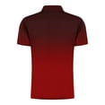 thumbnail image 5 of VgaVtl Men's Short Sleeve Polo Shirts Lapel Shirts for Men Casual Pull-On Zipper Front Relaxed Fit Gradient Print Shirts,Red XXL, 5 of 5