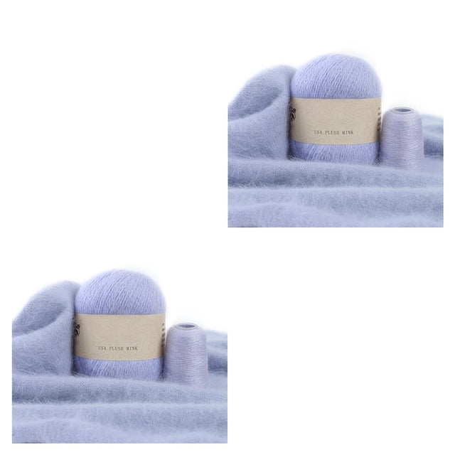 Billuyoard Juego de ovillos de lana para tejer de 50g y 20g, suéteres para bebés, alfombras, Kit de hilo de ganchillo, 2 hilos, suministros para Type11 NO11