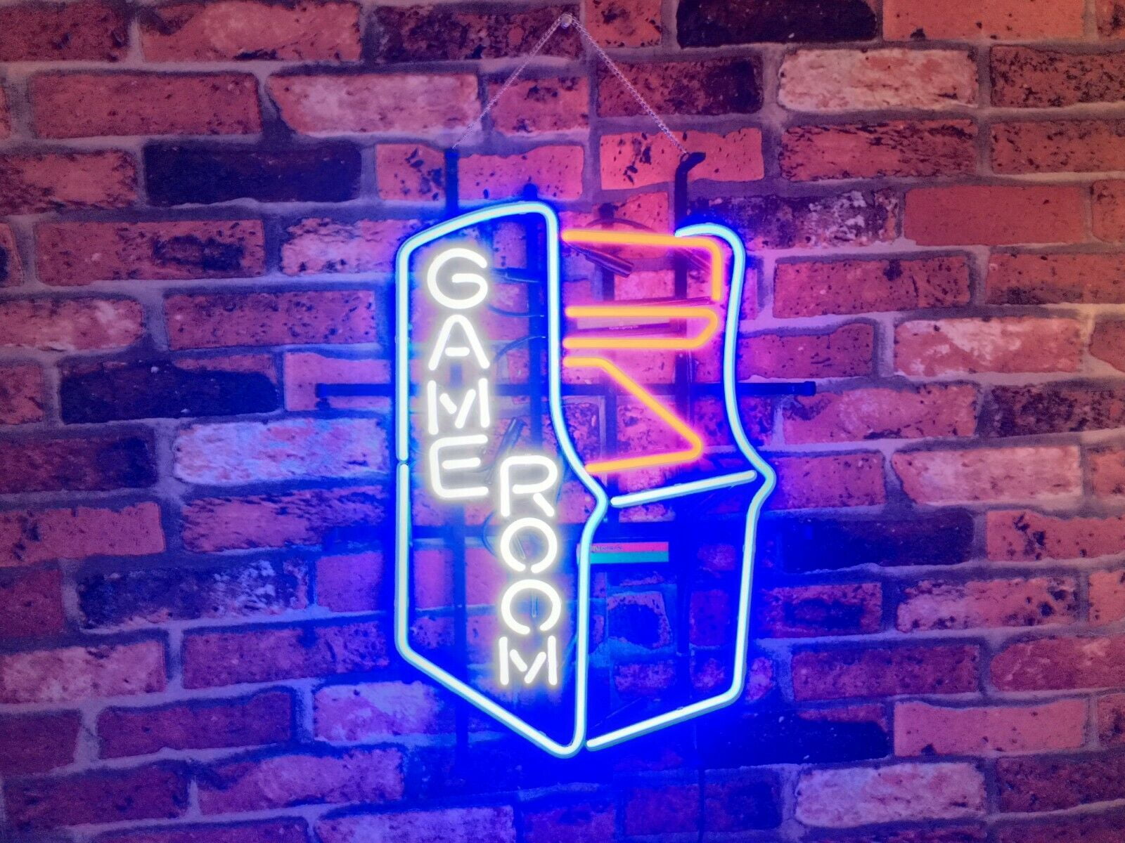 New Style Game Room Arcade Neon Light Sign 17"x14" Beer Cave Open Bar Windows 