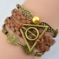 thumbnail image 3 of 2025 Pulsera de las Reliquias de la Muerte de Harry Potter, Snitch de Quidditch, Wing, Hedwig, Triángulo de la Muerte, Juguetes, Escuela de Magia, Regalo, Pulsera, 3 of 5