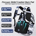 thumbnail image 4 of Ficcug School Backpack for 16" Laptop,Fashion Waterproof School Bag for Boys Girls Women Men Teens,Middle / High / College Bookbags,Blue, 4 of 8