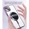 thumbnail image 5 of Magnetic Case for iPhone 15 Plus Case Clear Compatible with MagSafe Built-in Camera Lens Protector Soft Slim Shockproof Phone Case Cover for iPhone 15 Plus 6.7" - Purple, 5 of 12