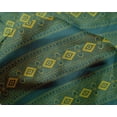 thumbnail image 4 of oneOone Silk Tabby Fabric Geometric Block Printed Craft Fabric BTY 42 Inch Wide, 4 of 4