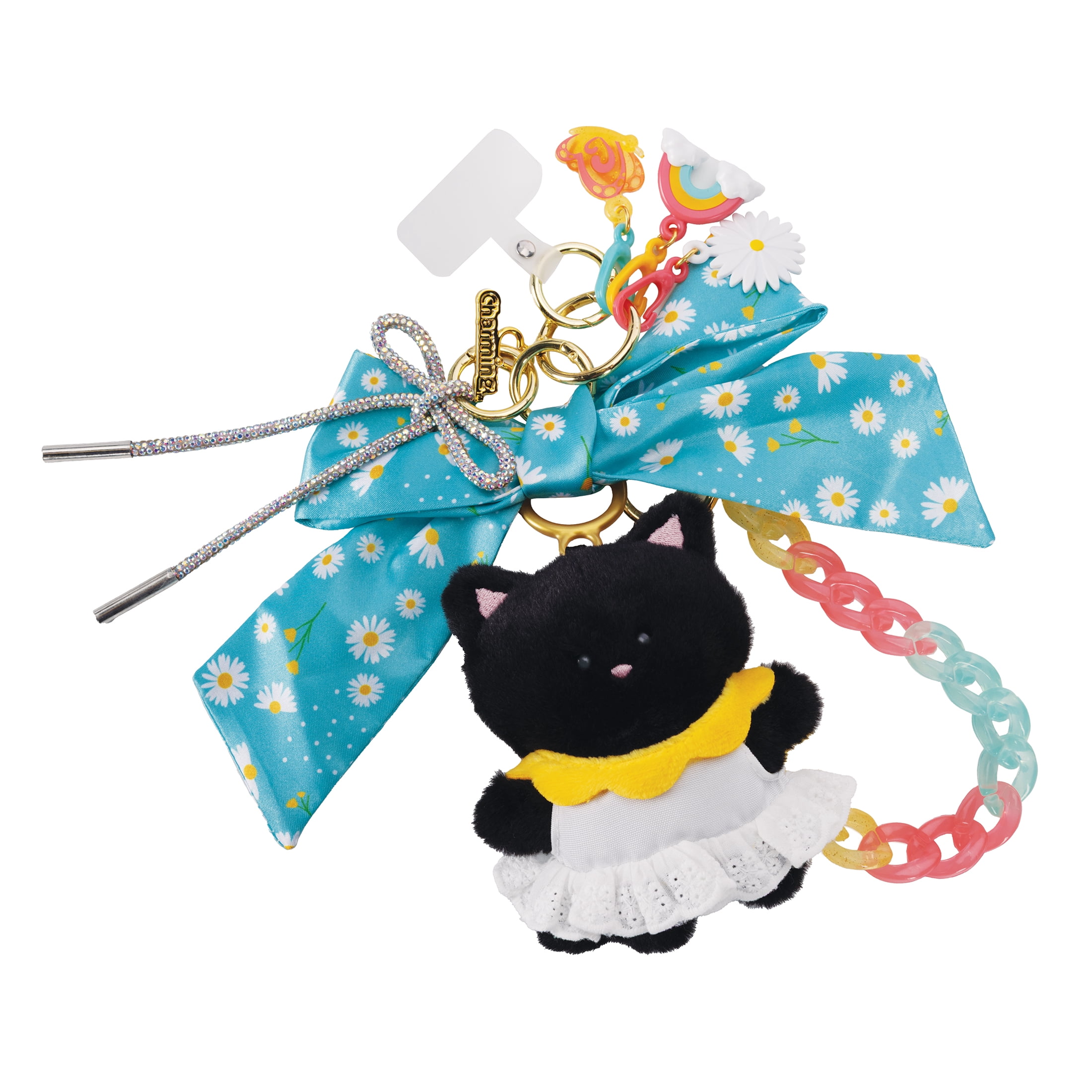 Charming Bag Charms Spring Fling Set with Plush Cat Doll & Accessories, 5+ Years