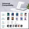 thumbnail image 3 of Charging Station for Multiple Devices Apple, 3 in 1 Charging Station for Apple, Fast Wireless Charger Stand for iPhone 14/13/12/11/Pro/Max/Plus/XS/XR/X/8, iWatch 8/7/6/5/4/3/2/SE & AirPods, 3 of 8