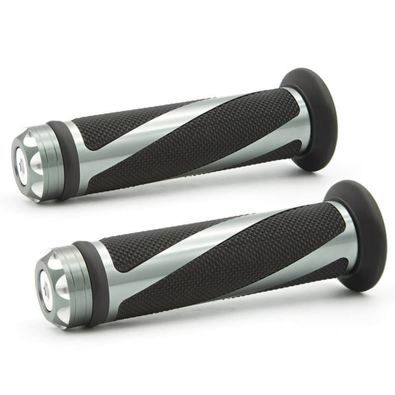 Universal 7/8" 22mm Motorcycle Hand Grips Aluminum Handlebar End Cap Plug Slider Most Scooter Sportbikes ATV