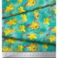 thumbnail image 3 of Soimoi Cotton Poplin Fabric Leaves & Floral Artistic Printed Craft Fabric by The Yard 42 Inch Wide, 3 of 3