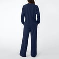 thumbnail image 4 of SUNBS Two Piece Sets for Women Fall Outfits Lounge Sets Mock Neck Tops Wide Leg Pants Vacation Travel Airport Outfits, 4 of 7