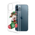 thumbnail image 2 of WIRESTER Transparent Soft Gel TPU Clear Case Slim Protective Cover for Apple iPhone 12 Pro Max 6.7" 2020, Kitten In Christmas Stocking, 2 of 3