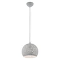 thumbnail image 6 of 49181-80 Livex Lighting Charlton - 1 Light Pendant in Contemporary Style - 9.88 Inches wide by 18.75 Inches high-Nordic Gray Finish    -Traditional, 6 of 8