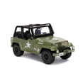 thumbnail image 4 of Jada Toys Just Trucks 1:24 Scale 1992 Jeep Wrangler Diecast Vehicle In Army Green With White Stars and Accents Truck Play Vehicle, 4 of 12