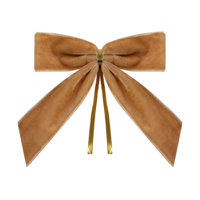 A Large Velvet Christmas Bow, 9Cm Burgundy Red Decorative Ribbon For Tree, Wreath & Gift Wrapping, Pack Of 24