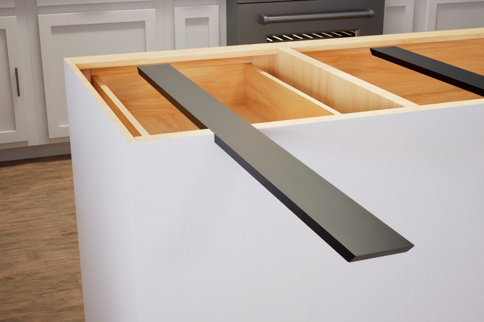 The Original Granite Bracket 18-Inch Aluminum T-Bracket Countertop Support