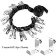 thumbnail image 4 of Naiovety Colgador trasero para puerta, Clip para ropa, sombreros, bufandas, bolso de mano, calcetines, corbata, chaqueta, gancho de Almacenamiento y organización del hogar  20 clips de piezas, 4 of 6