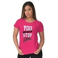 thumbnail image 3 of Cannot Stop Girls Feminist Equality Womens Fitted Plus Size Graphic Tee Brisco Brands 3X, 3 of 5