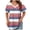 Navy, variant on TOWMUS Womens T Shirts V Neck Short Sleeve Casual Tops Loose Fit Basic Tees With Curved Hem