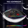 thumbnail image 1 of CHUANK RGB Backlit Wireless Gaming Mouse - Rechargeable USB Mice for PC - 7 Colors LED Light, 1 of 12