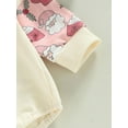 thumbnail image 6 of TSEXIEFOOFU Baby Christmas Romper, Cute Santa/Letter Print Long Sleeve Round Neck One-Piece Bodysuit, 6 of 7