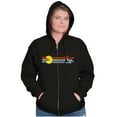 thumbnail image 4 of PACMAN Retro 80s Arcade Game Classic Zip Up Hoodie Men's Women's Brisco Brands S, 4 of 6