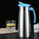 thumbnail image 1 of Hervidor de Agua de Acero Inoxidable para Puerta de Refrigerador con Tapa, Jarra de Agua Fría de Gran Capacidad (1,3 L) para Té, Jugo, Café y Leche, Sin Olores, Plateado, 1 of 7