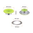 thumbnail image 2 of 100 juego Color redondos ojales 10mm Agujero metal Unique Bargains con Arandelas para recortes Álbum Zapatos Ropa Cuero lona Neón verde, 2 of 7