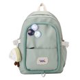 thumbnail image 1 of Bolsa Mochila Mujer Moda Gran Capacidad Mochilas Escolares Nylon para Vacaciones (Verde) Sywqhk Para Estrenar, 1 of 9