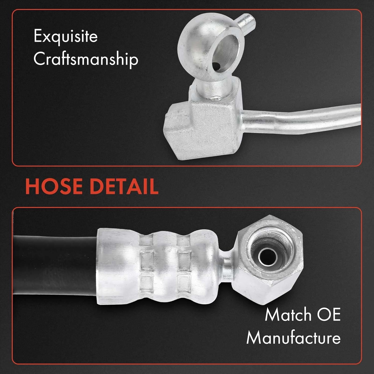 A-Premium Power Steering Hose Pressure Hose Line Assembly Compatible with Infiniti FX35 2009-2012 FX37 2013 3.5L 3.7L From Pump Replace# 497201CB0A